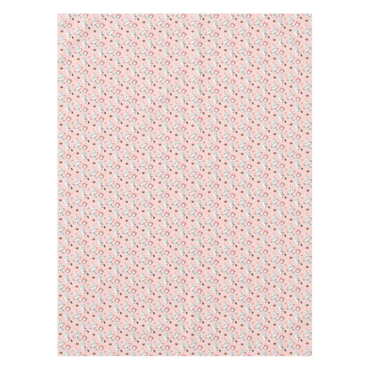 Einhörner im Raum-Muster Tischdecke (Vorderseite)