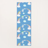 Einhörner im Sky Yoga Mat Yogamatte (Rückseite)