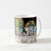 Einhörner in der Tasse des Esstisch-Kaffees (VorderseiteRechts)