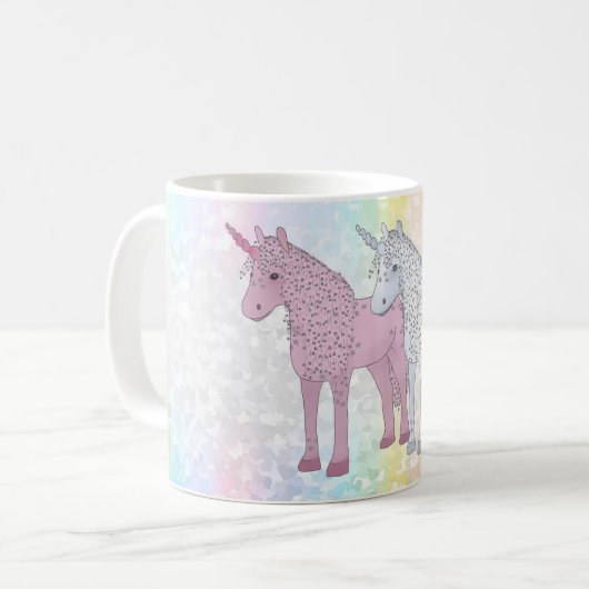 Einhörner Kaffeetasse (Vorderseite Links)