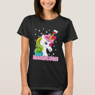 Einhörner Mamacorn Wein Einhorn Niedlich Lustig Hu T-Shirt