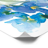 Einhörner mit Blume Wasserfarben Kunst, Imitate Le Poster (Ecke)