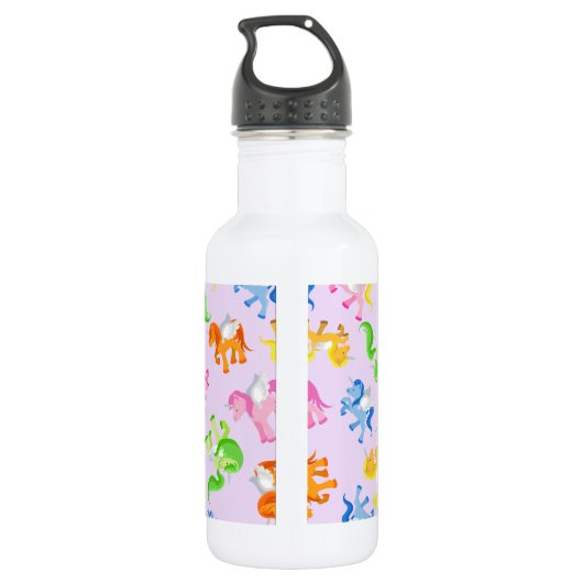 Einhörner mit Liebe gesprinklt Trinkflasche (Rückseite)