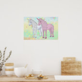 Einhörner Poster (Küche)