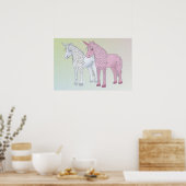 Einhörner Poster (Küche)