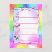 Einhörner postkarte (Vorderseite)