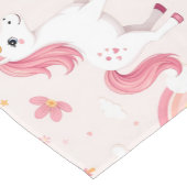 Einhörner, Regenbogen, Blume, Tischläufer (Ecke)