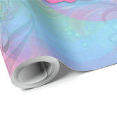 Einhörner, Regenbogenspiralen für Süsse-Kuchen-Mäd Geschenkpapier (Rolleneckpunkt)