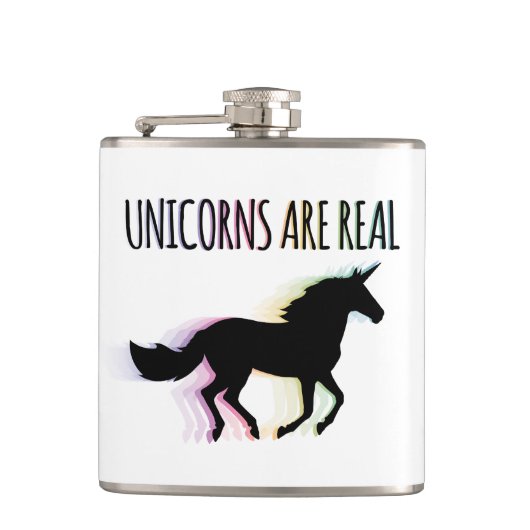 Einhörner sind echt flachmann (Vorderseite)