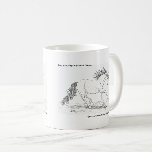 Einhörner sind echt kaffeetasse (VorderseiteRechts)