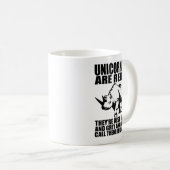 Einhörner sind echt - sie sind Rhinos - Funny Nove Kaffeetasse (VorderseiteRechts)