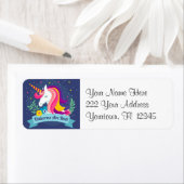 Einhörner sind echte farbenfrohe Adress-Labels (Insitu)