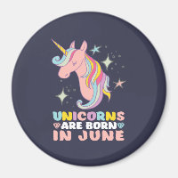 Einhörner sind im Juni Niedliche Geburtstag Girl G