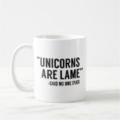 Einhörner sind lahm kaffeetasse (Links)