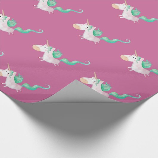 Einhörner sind magisch geschenkpapier (Ecke)