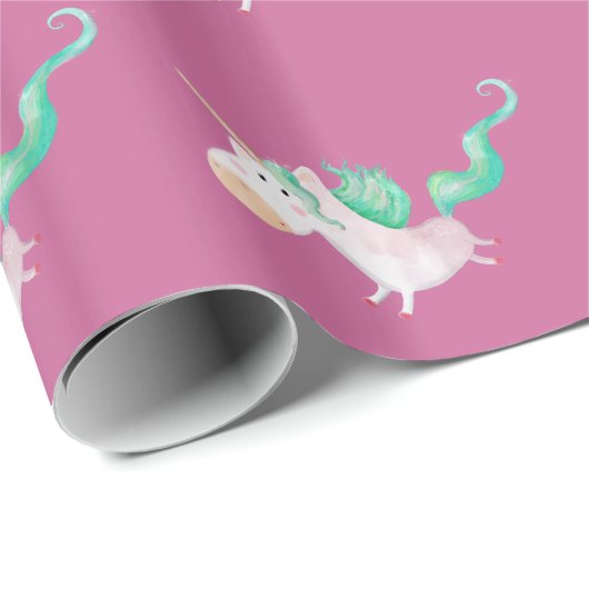 Einhörner sind magisch geschenkpapier (Rolleneckpunkt)