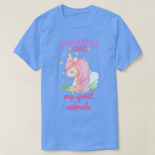 Einhörner sind meine Geistigen Einhornliebenthema T-Shirt (Design vorne)