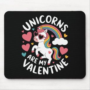 Einhörner Sind Meine Valentins Mädchen Einhorn Val Mousepad