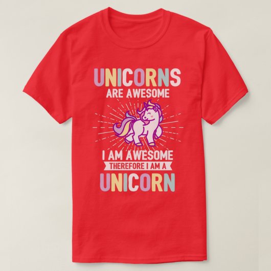 Einhörner sind Phantastisch, ich bin ein Einhorn T-Shirt (Design vorne)