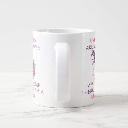 Einhörner sind Phantastisch, ich bin Phantastisch Jumbo-Tasse (Rückseite)