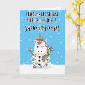 Einhörner sind so lustige Witze im letzten Jahr We Karte (Gelbe Blume)