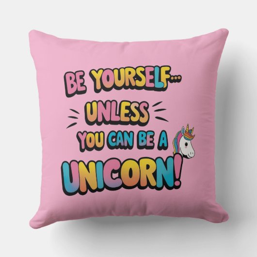 Einhörner über alles kissen (Rückseite)