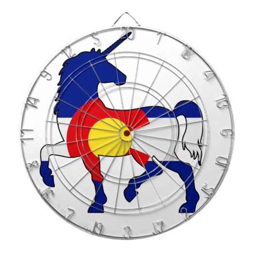 Einhörner und Colorado! Dartscheibe (vorne)