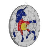 Einhörner und Colorado! Dartscheibe (Vorderseite Links)