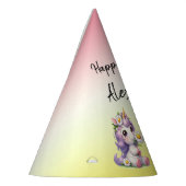 Einhörner und Gänseblümchen, "Happy Birthday" Partyhütchen (Links)