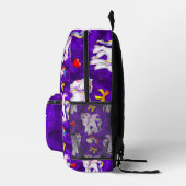 Einhörner und Regenbogen Magische Lila Bedruckter Rucksack (Rechts)