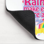 Einhörner und Regenbogen Mousepad (Ecke)