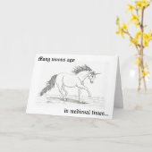 "Einhörner wurden überzeugt" Karte (Gelbe Blume)