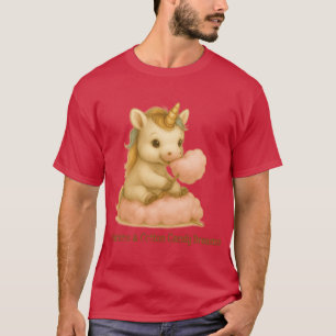 Einhörner Zuckerwatte Träume im Vintage-Stil retro T-Shirt