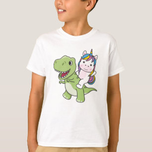 Einhornfahrten mit Niedlichen Dinosauriern auf Tre T-Shirt