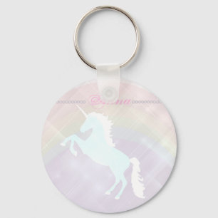 Einhornfantasy pink und lila schlüsselanhänger