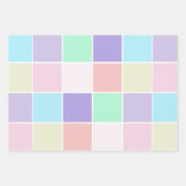 Einhornfarbe Geschenkpapier Set (Vorderseite)