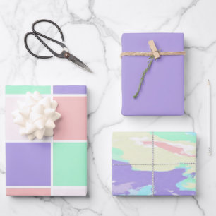 Einhornfarbe Geschenkpapier Set