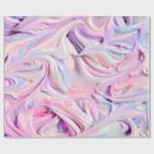 Einhornfarben Geschenkpapier (Flach)