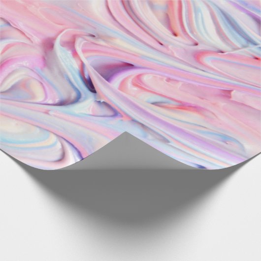 Einhornfarben Geschenkpapier (Ecke)