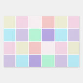 Einhornfarben Geschenkpapier Set (Vorderseite 3)