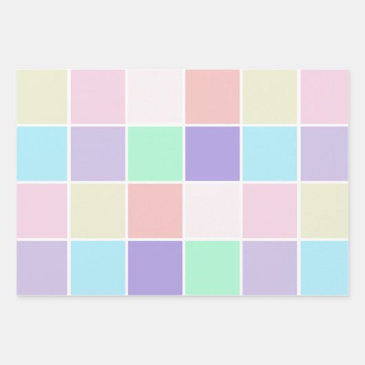 Einhornfarben Geschenkpapier Set (Vorderseite 3)