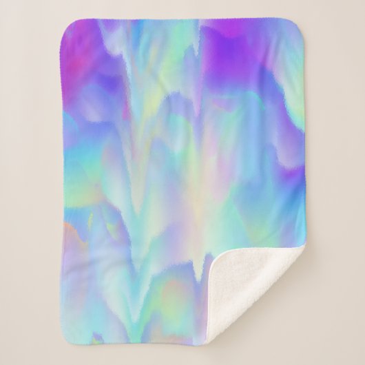 Einhornfarben Sherpadecke (Vorderseite)