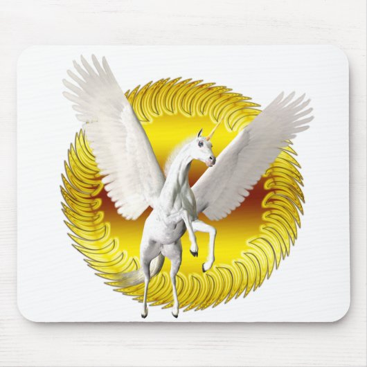 Einhornfliegen Mousepad (Vorne)