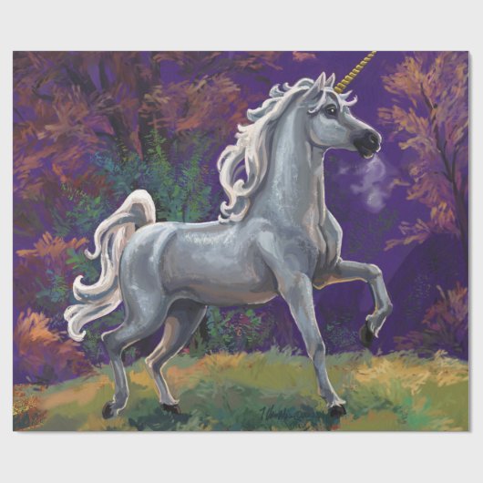 Einhorngarten Geschenkpapier (Flach)