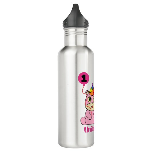 Einhorngeburt Edelstahlflasche (Links)