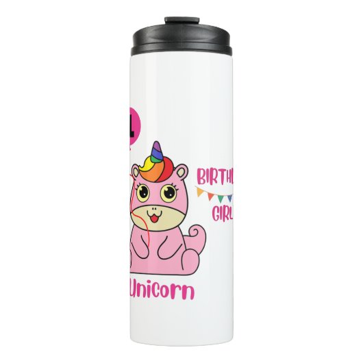 Einhorngeburt Thermosbecher (Vorderseite)