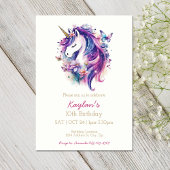 Einhorngeburtseinladung | Einhorn-Party laden Einladung