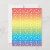 Einhorngeburtseinladung Einladung (Rückseite)