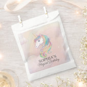 Einhorngeburtstag Dessert-Favoriten Geschenktütchen (Ausgeschnitten)