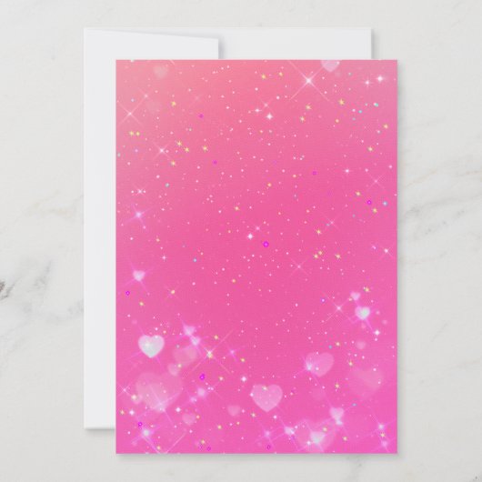 Einhorngeburtstag Einladung (Rückseite)